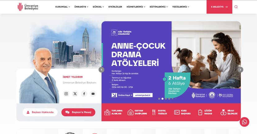 Umraniye Municipality Website